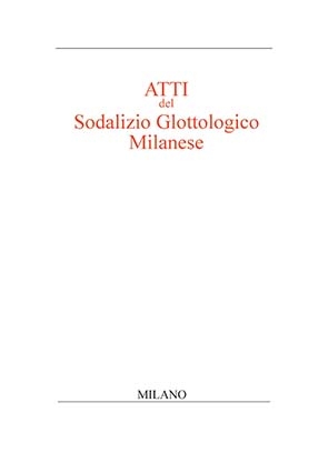 Atti del Sodalizio Glottologico Milanese