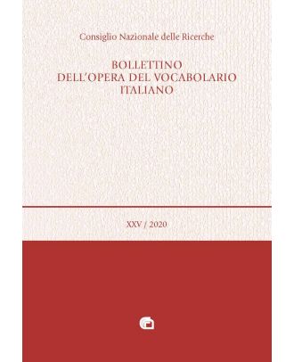 Bollettino dell'Opera del Vocabolario italiano - 25