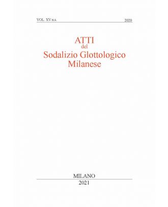 Atti del Sodalizio Glottologico Milanese - NS XV-2020