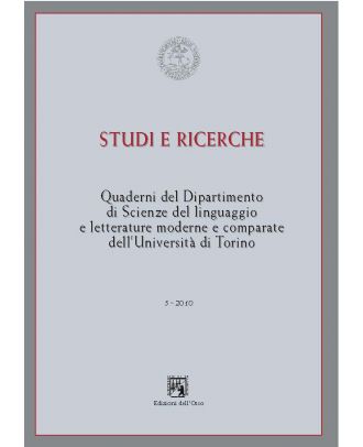 Quaderno n° 5 del Dipartimento di Scienze del linguaggio