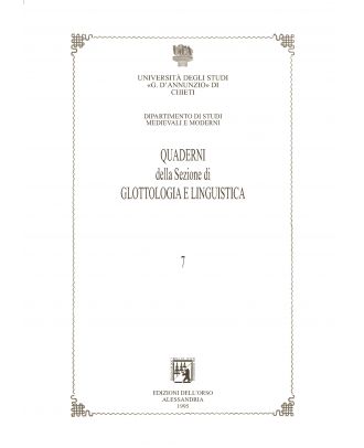 Quaderni della sezione di Glottologia 7