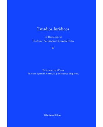 Estudios juridicos en homanaje al Profesor Alejandro Guzman Brito vol. 2  cover 2