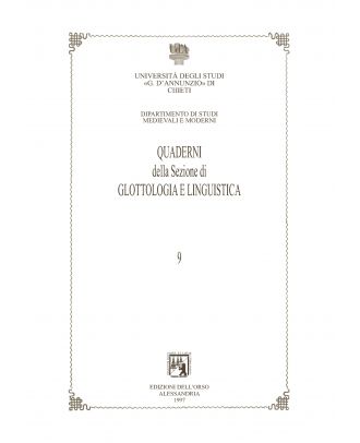 Quaderni della sezione di Glottologia 9