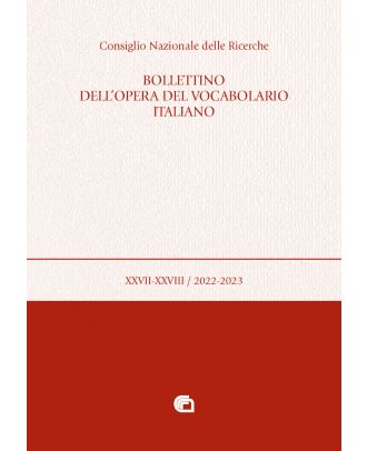 Bollettino dell'Opera del Vocabolario italiano - 27-28