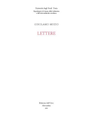 Lettere (Venezia, Giolito, 1551)