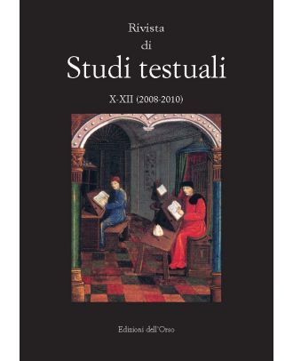 Rivista di studi testuali - X-XII