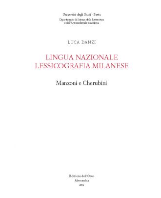 Lingua nazionale, lessicografia milanese