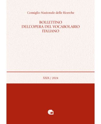 Bollettino dell'Opera del Vocabolario italiano - 29
