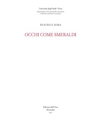 Occhi come smeraldi