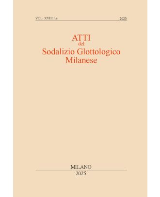 Atti del Sodalizio Glottologico Milanese - NS XVIII-2023