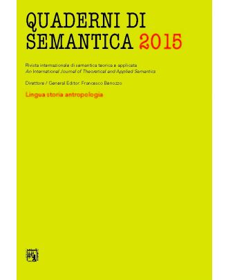 Quaderni di Semantica 01-2015 (Nuova serie)