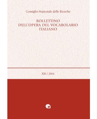 Bollettino dell'Opera del Vocabolario italiano - 21