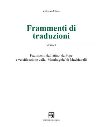 Frammenti di traduzioni I