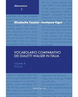 Vocabolario comparativo dei dialetti «walser» in Italia vol. 4