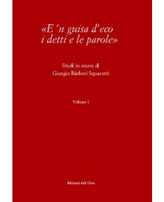 «E'n guisa d'eco i detti e le parole»