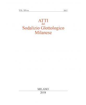 Atti del Sodalizio Glottologico Milanese - NS XII-2017