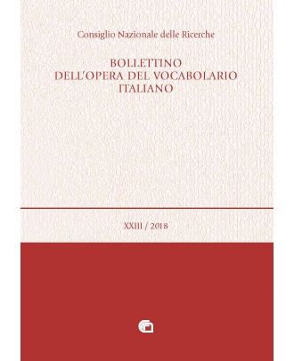 Bollettino dell'Opera del Vocabolario italiano - 23