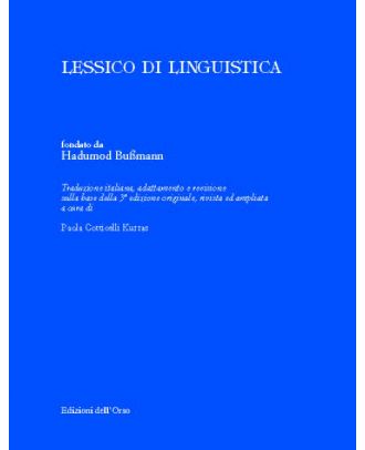 Lessico di linguistica