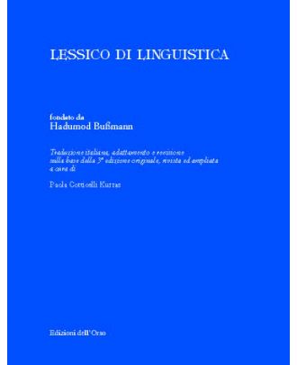 Lessico di linguistica