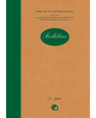 Bollettino dell'Opera del Vocabolario Italiano - 5