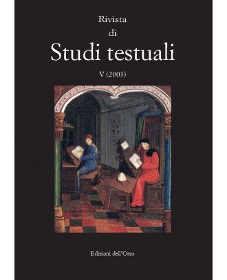 Rivista di studi testuali - V