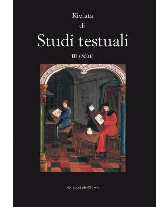 Rivista di studi testuali - III