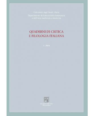 Quaderni di critica e filologia italiana - 1