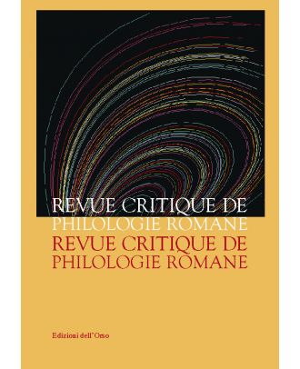 Revue Critique de Philologie Romane - 2